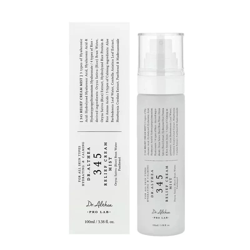 Dr. Althea Korean Skin Care Product Set 100ml 60ml 345 Spray Moisturizing Antioxidant Soothing Canned Face Cream and Essence